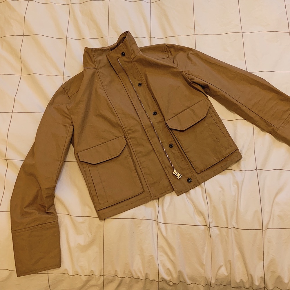 JCREW Khaki Cropped Jacket